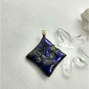 ❤Justin Davis designer diamond shaped pure laborodite necklace pendant rare $800